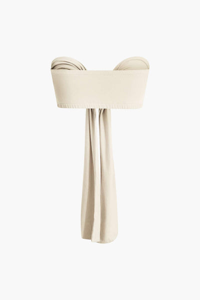 Lara | Elegantes Zweiteiler-Set mit Schleifen-Bandeau & Weitbein-Hose