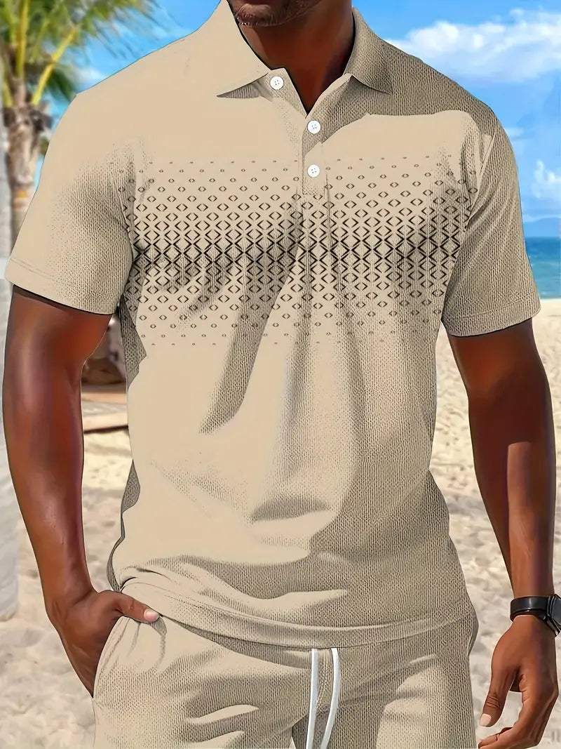 Zackary – Sommer Liches kurzärmliges Zweiteiler Set