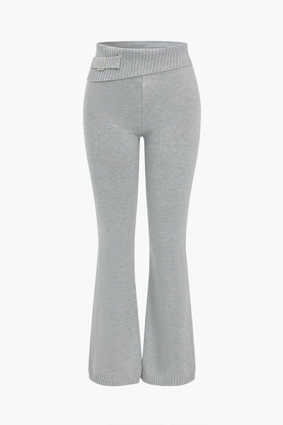 Ava | Strick-Set mit Kapuzenjacke & Schlaghose