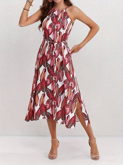 Nova - Ärmelloses Midi Kleid mit Schlitz