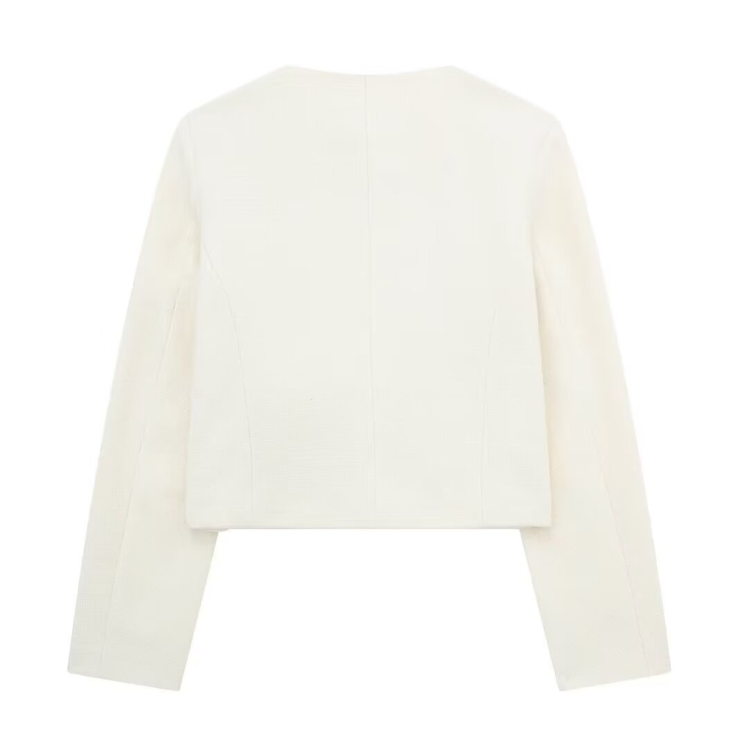 Seraphina - Modischer Kurzmantel mit Umschlagdetail, vielseitig