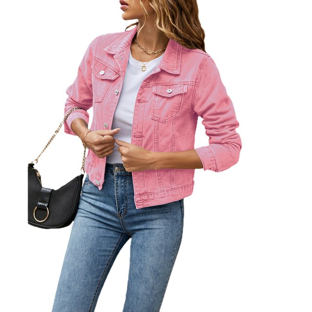 Trendige Damen-Denimjacke mit Bequemer Passform – Malina