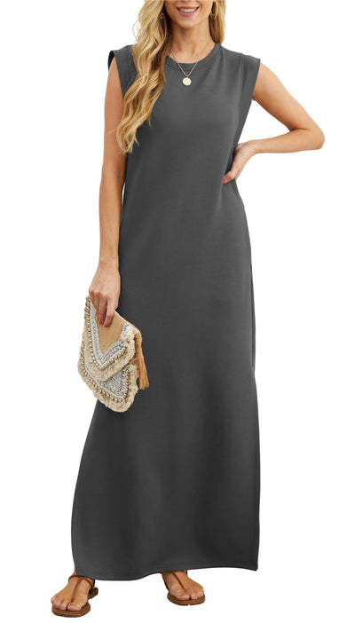 Luftiges Maxikleid mit Taschen Damen – Romy