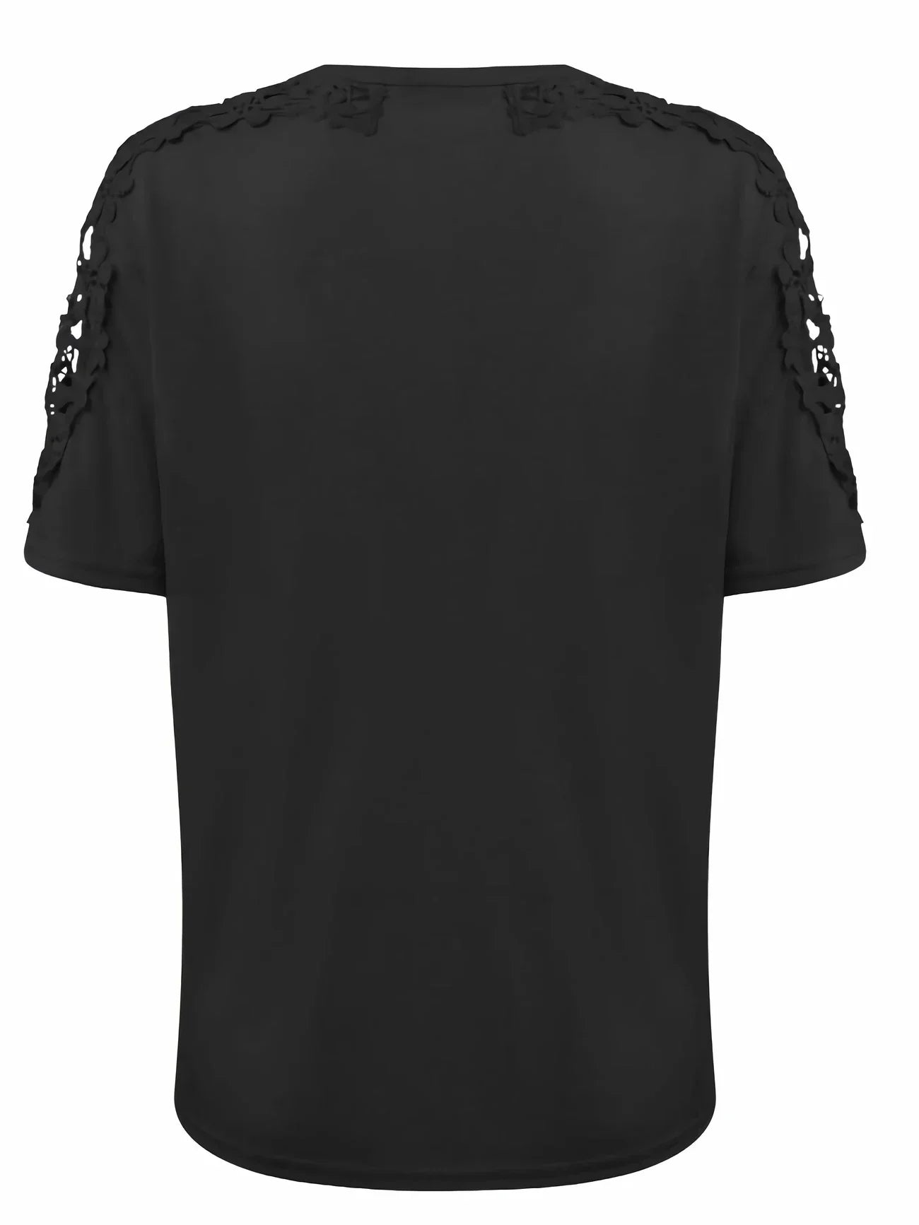 Addison | Elegantes Sommer Kurzarm-T-Shirt mit Spitze