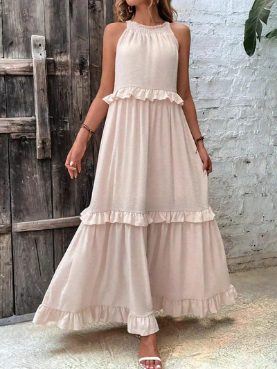 Charlize™ - Maxikleid mit Nackenträger und Taschen
