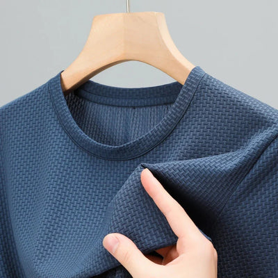 Cajus – Seiden T-Shirt Slim Fit Luxus Basic