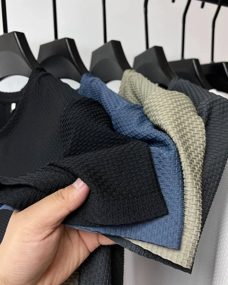 Cajus – Seiden T-Shirt Slim Fit Luxus Basic