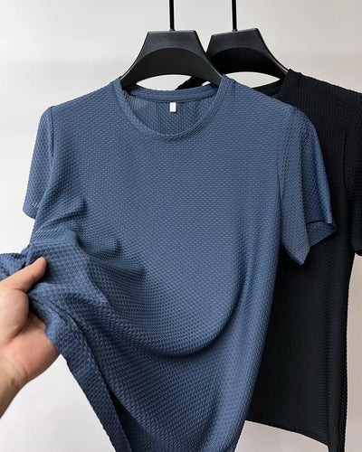 Cajus – Seiden T-Shirt Slim Fit Luxus Basic