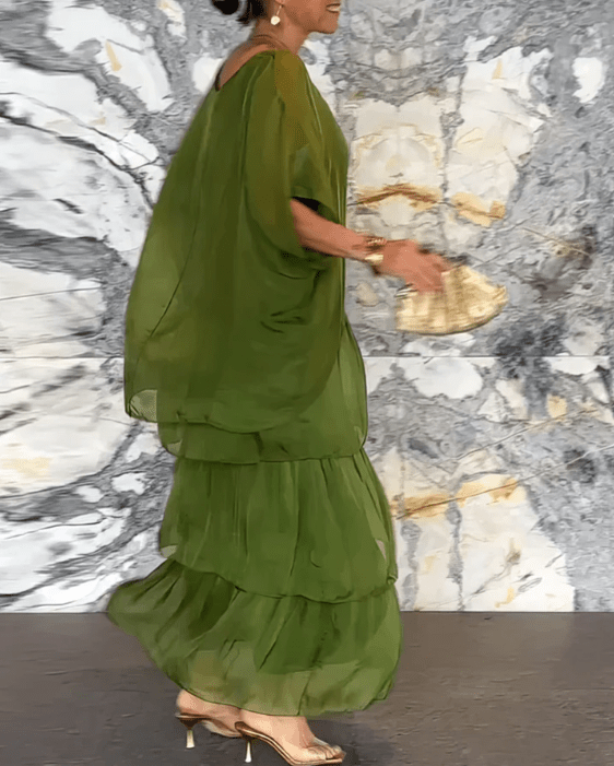 Calia - Lockeres Maxikleid mit Rundhalsausschnitt