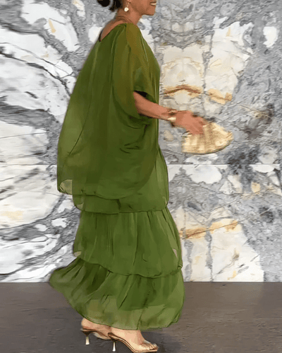 Calia - Lockeres Maxikleid mit Rundhalsausschnitt