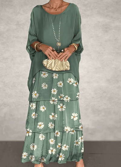 Calia - Lockeres Maxikleid mit Rundhalsausschnitt