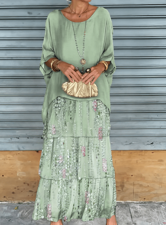 Calia - Lockeres Maxikleid mit Rundhalsausschnitt