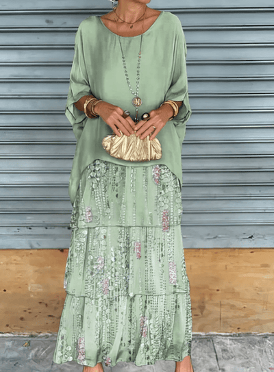 Calia - Lockeres Maxikleid mit Rundhalsausschnitt