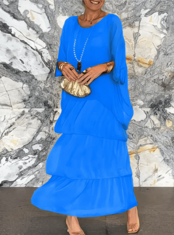 Calia - Lockeres Maxikleid mit Rundhalsausschnitt