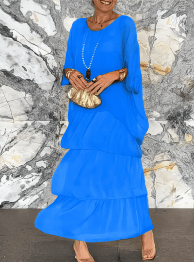 Calia - Lockeres Maxikleid mit Rundhalsausschnitt