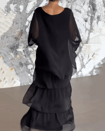 Calia - Lockeres Maxikleid mit Rundhalsausschnitt