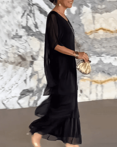 Calia - Lockeres Maxikleid mit Rundhalsausschnitt