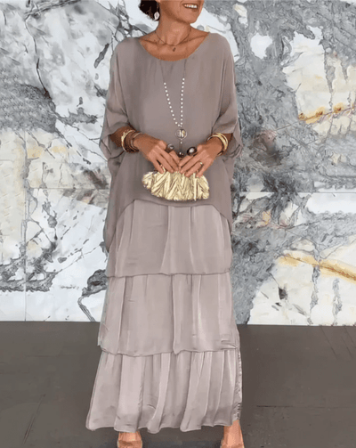 Calia - Lockeres Maxikleid mit Rundhalsausschnitt