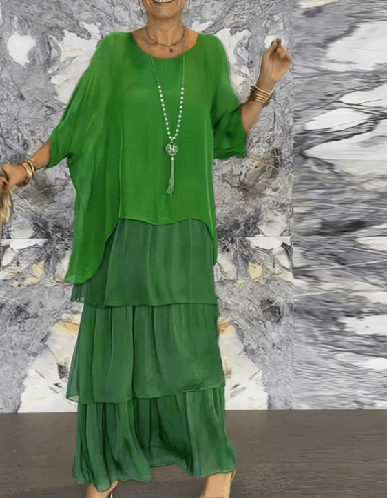 Calia - Lockeres Maxikleid mit Rundhalsausschnitt