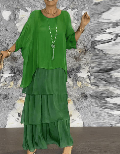 Calia - Lockeres Maxikleid mit Rundhalsausschnitt