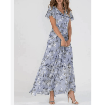 Cataleya – Elegantes Maxi Blumen Kleid