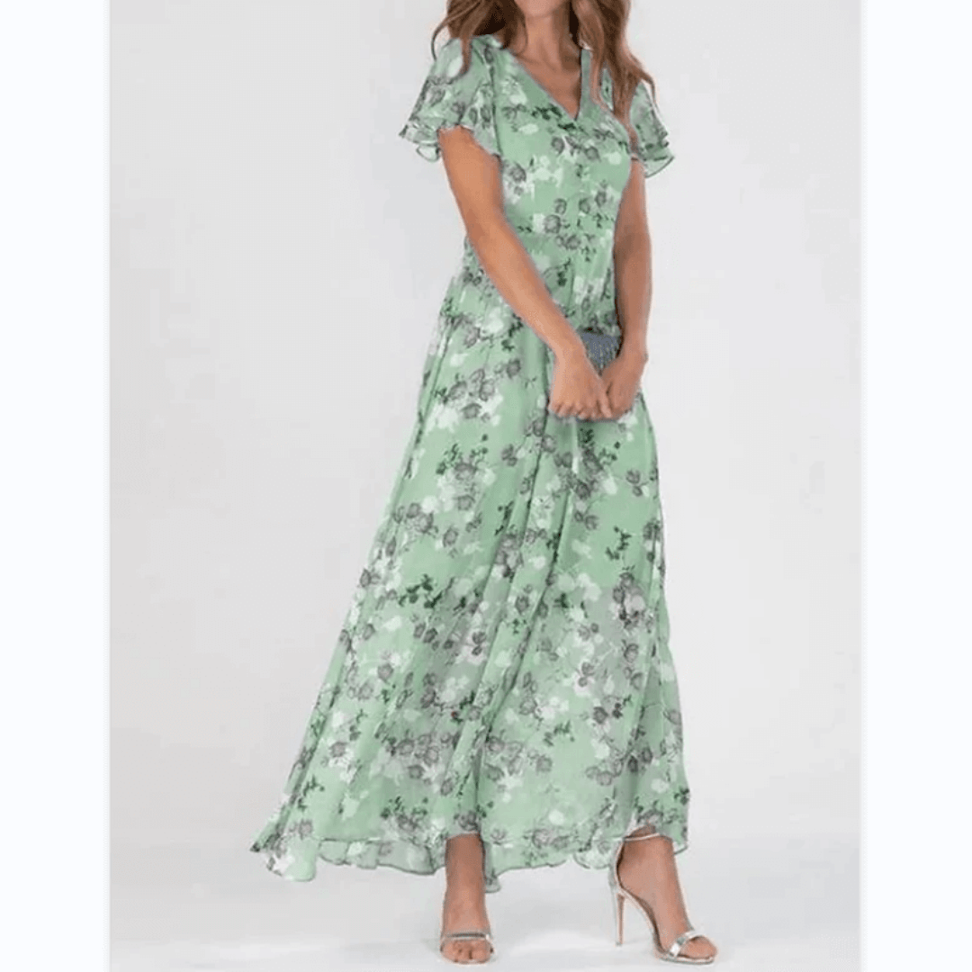 Cataleya – Elegantes Maxi Blumen Kleid