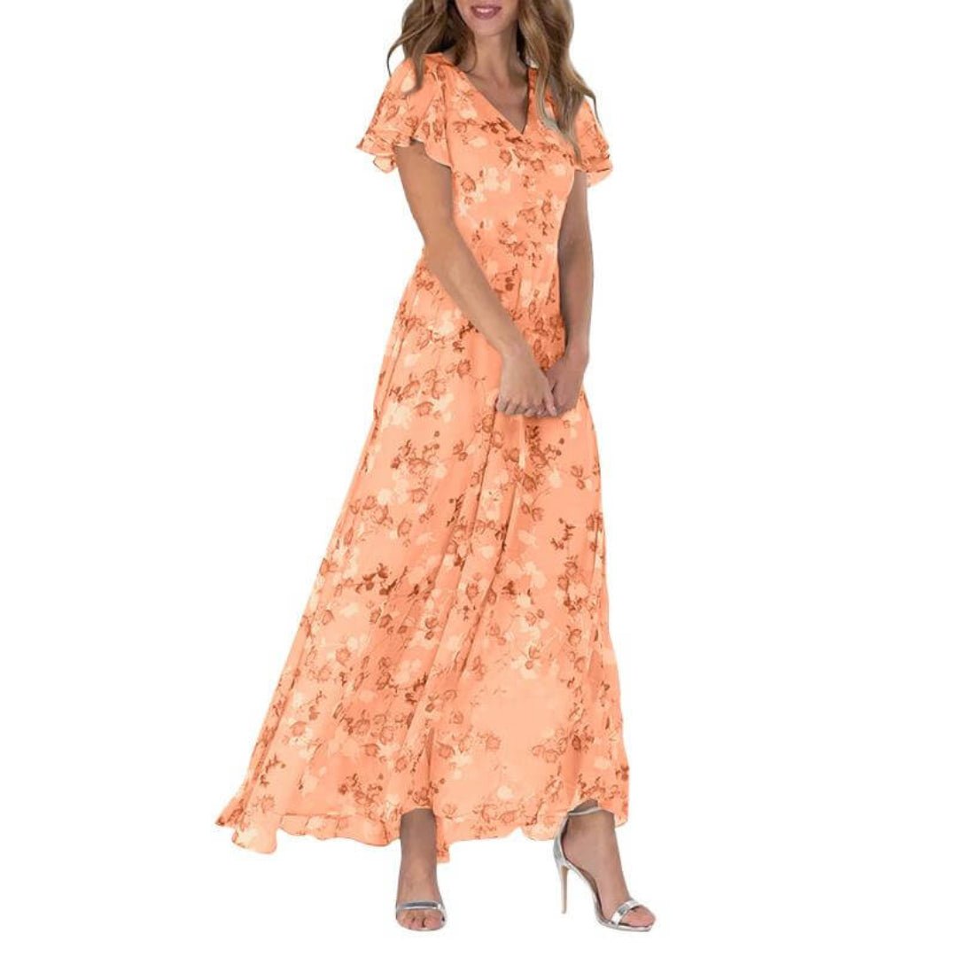 Cataleya – Elegantes Maxi Blumen Kleid