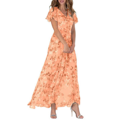 Cataleya – Elegantes Maxi Blumen Kleid