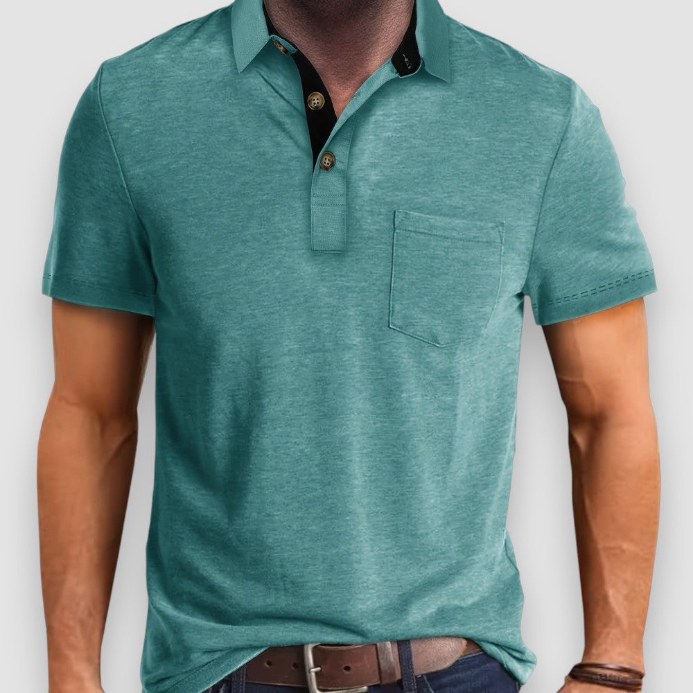 Riven | Button Up Polo Shirt