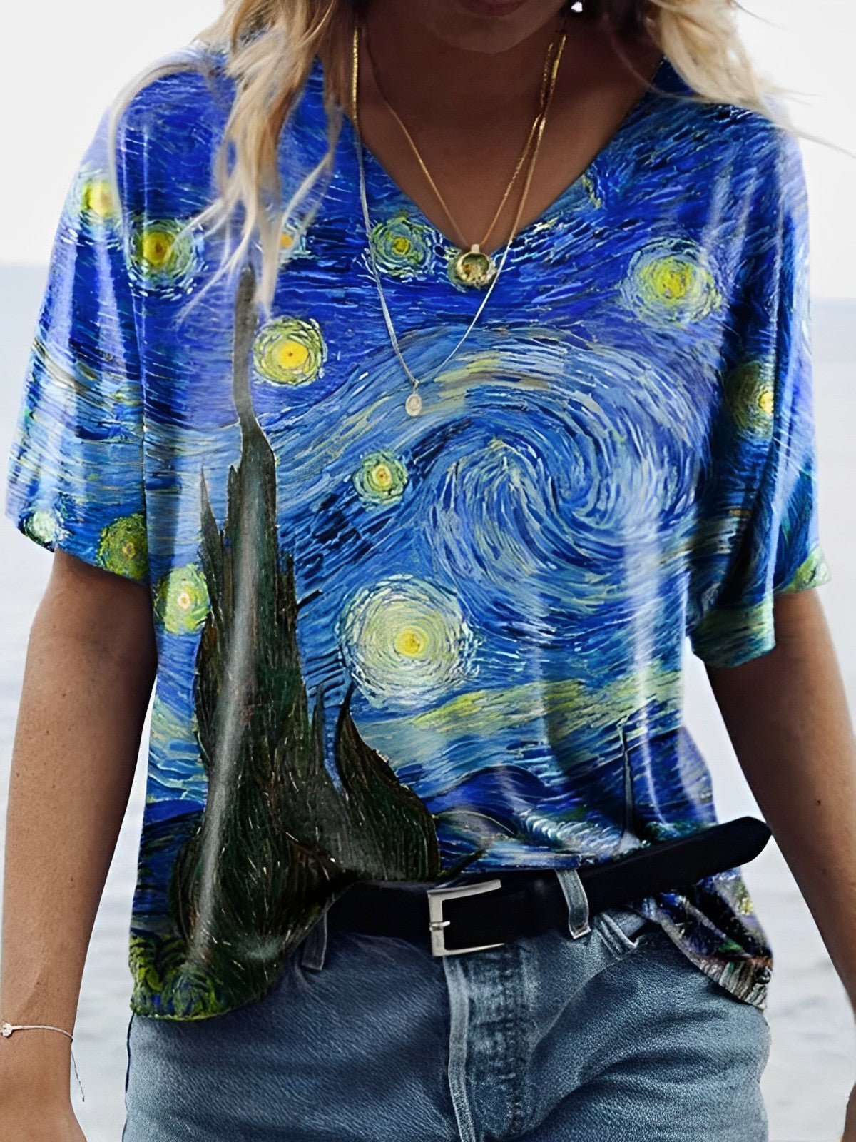 Celia – Van Gogh Inspiriertes Oversized T-Shirt