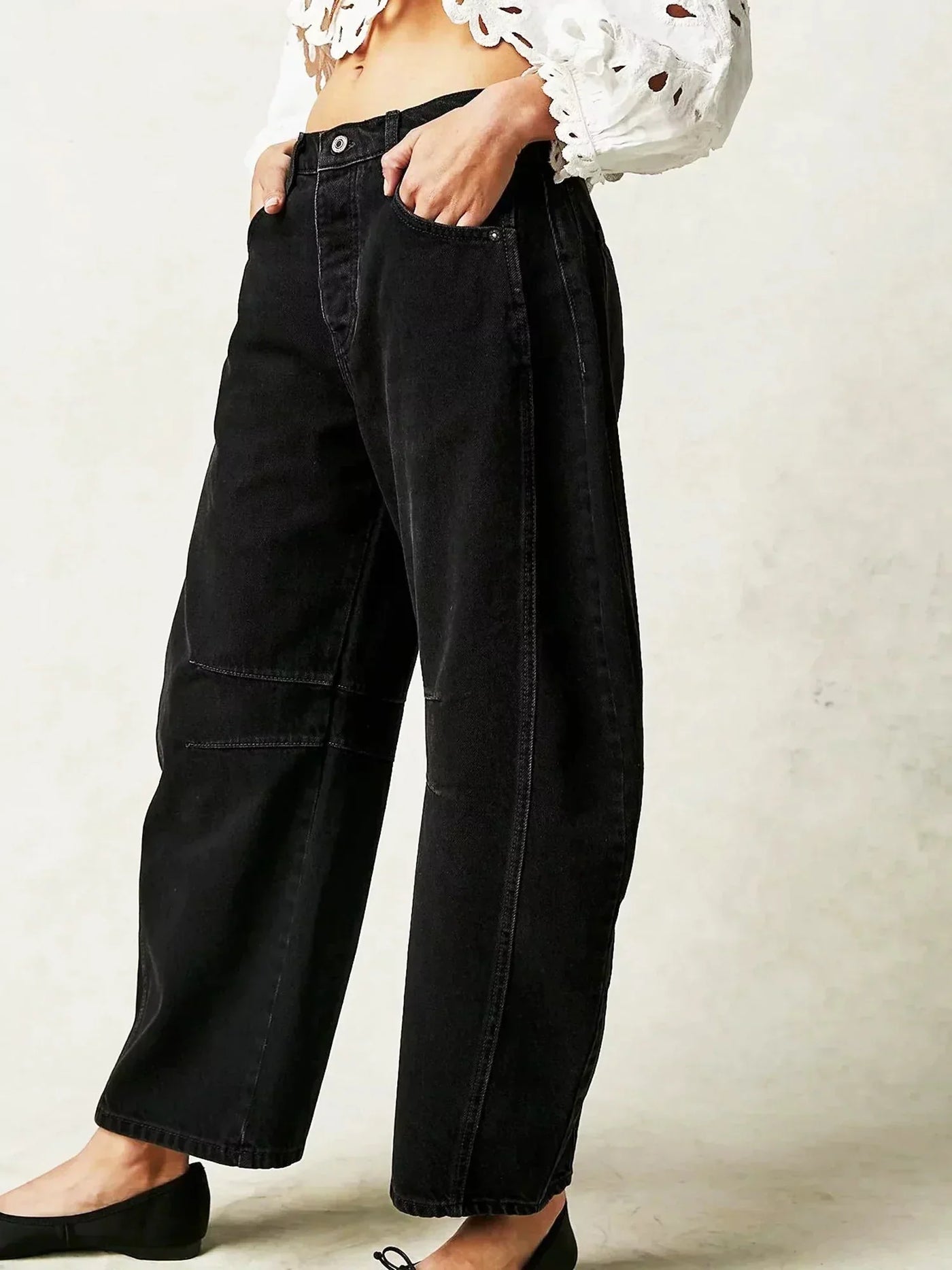 Damen Jeans im Fassschnitt