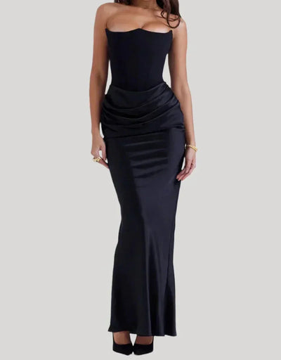 Damen Maxikleid trägerlos mit elegantem Design