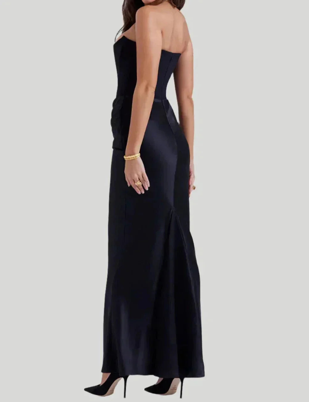 Damen Maxikleid trägerlos mit elegantem Design