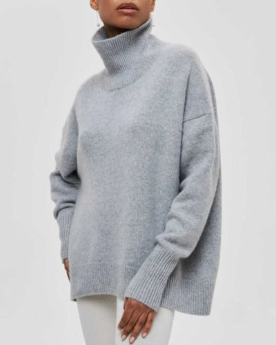 Damen Oversized Rollkragenpullover