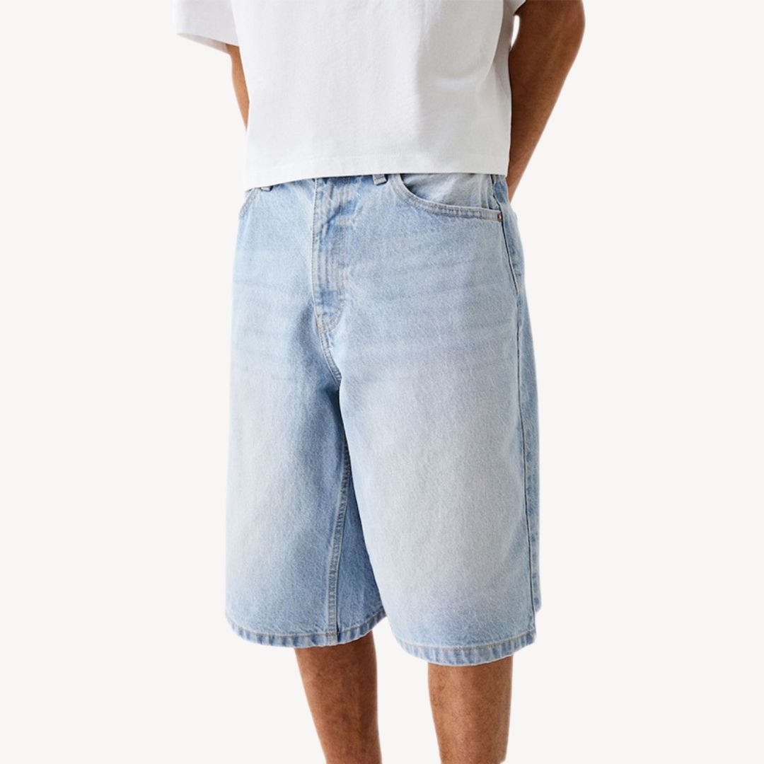 Darian - Lässige Baggy Jeans Shorts mit weitem Schnitt