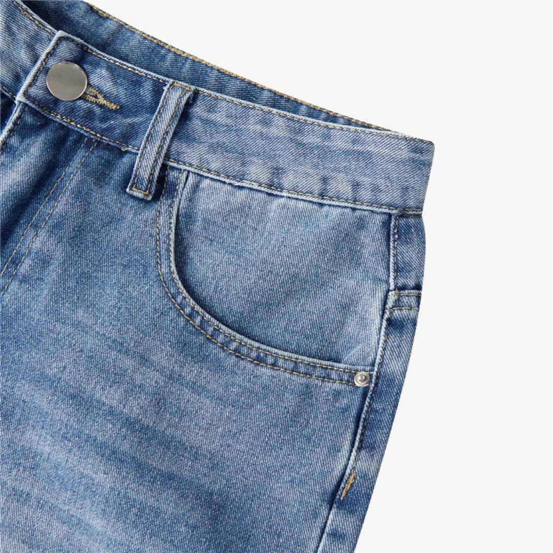 Darian - Lässige Baggy Jeans Shorts mit weitem Schnitt