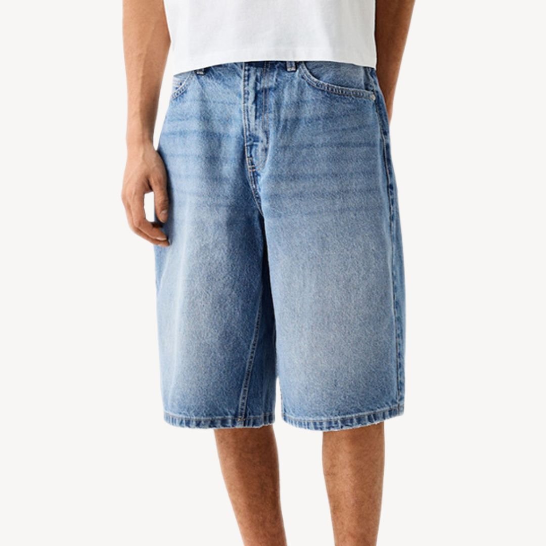 Darian - Lässige Baggy Jeans Shorts mit weitem Schnitt