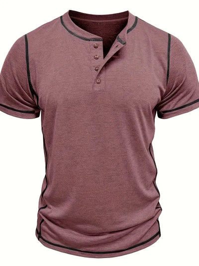 Orazio - Kurzarm T Hemd Mit Knopf