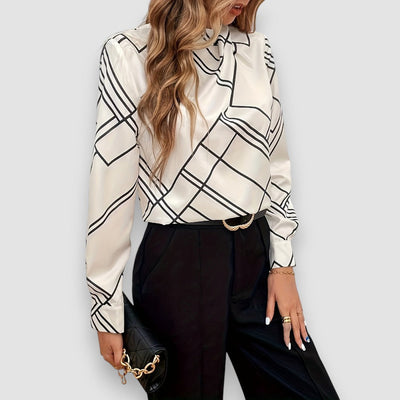 Milla | Mock Neck Bluse