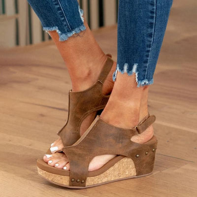 Orthopädische Ledersandalen mit extra Halt für Frauen