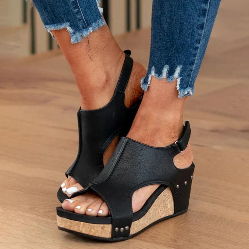 Orthopädische Ledersandalen mit extra Halt für Frauen