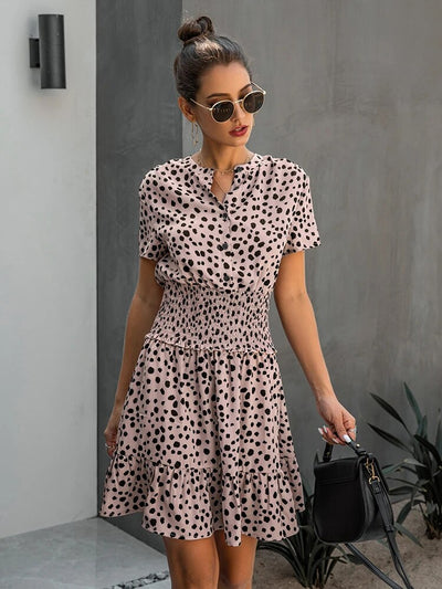 Betany - Trendiges Animal Print Mini Kleid