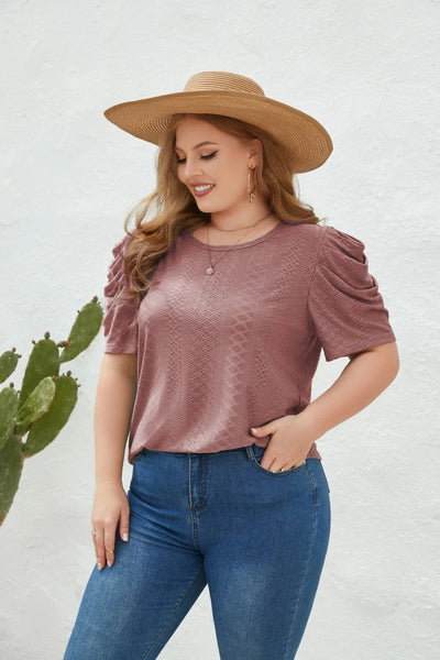 Cham - Plus Size Bluse Bequem Elegant