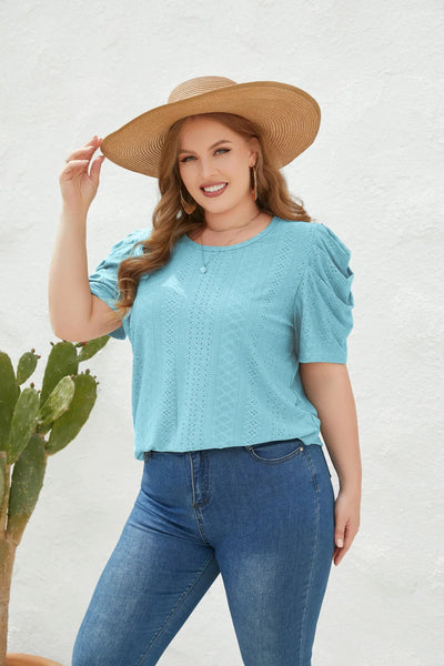 Cham - Plus Size Bluse Bequem Elegant