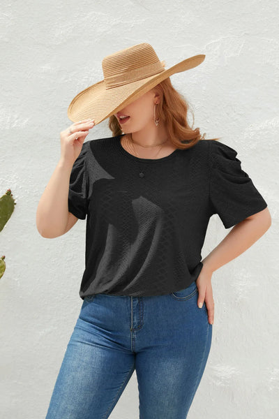 Cham - Plus Size Bluse Bequem Elegant