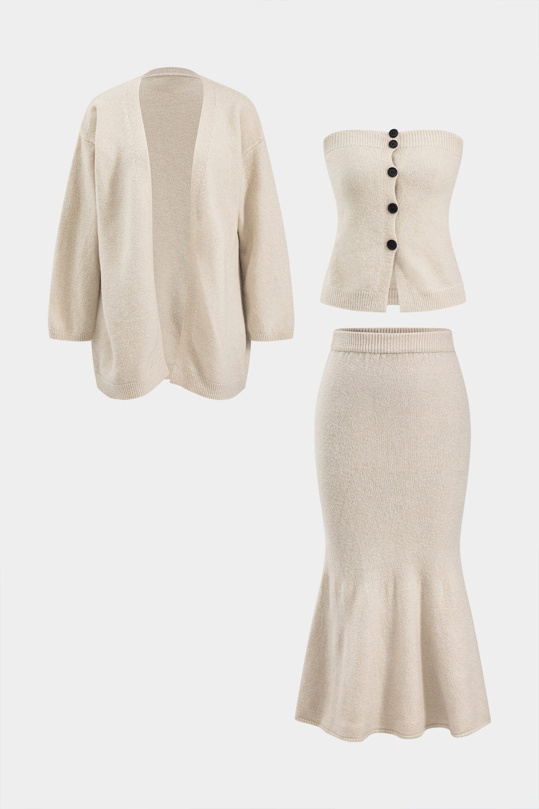 Liselotte | Elegantes Strick-Zweiteiler-Set mit Cardigan