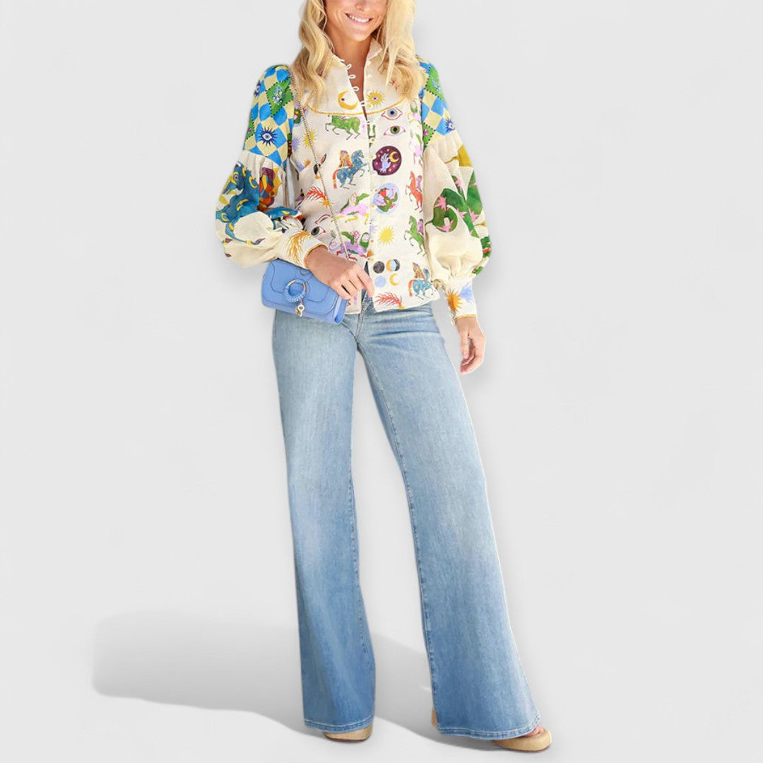 Nina | Vintage Lange Puffärmel