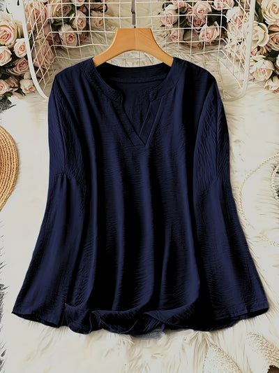 Tialina - Luftige Bluse mit V-Ausschnitt aus leichtem Stoff