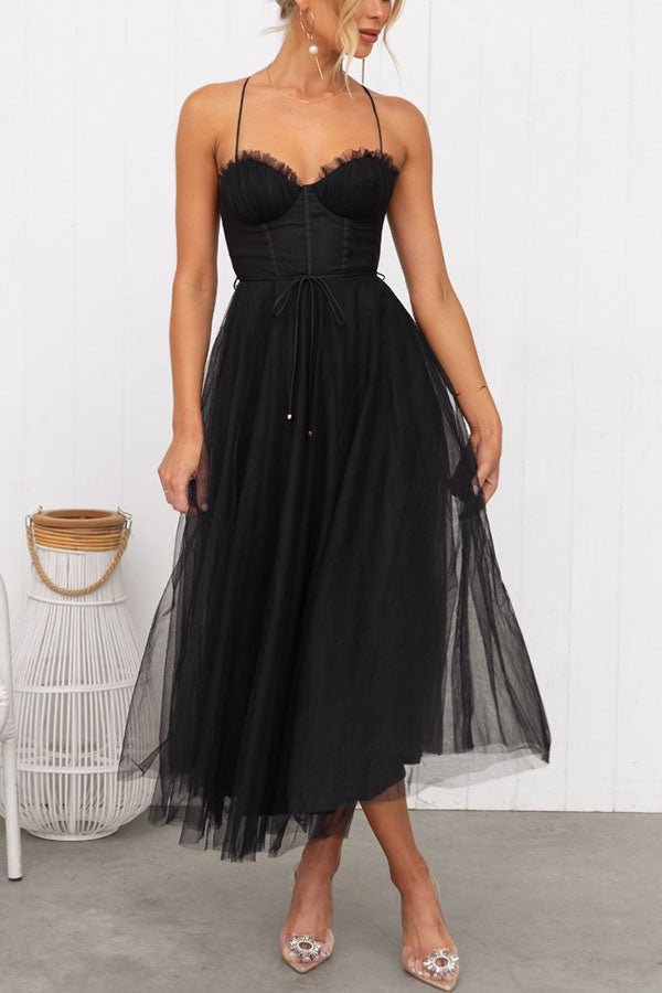 Eleni – Elegantes Maxi Kleid mit V-Ausschnitt