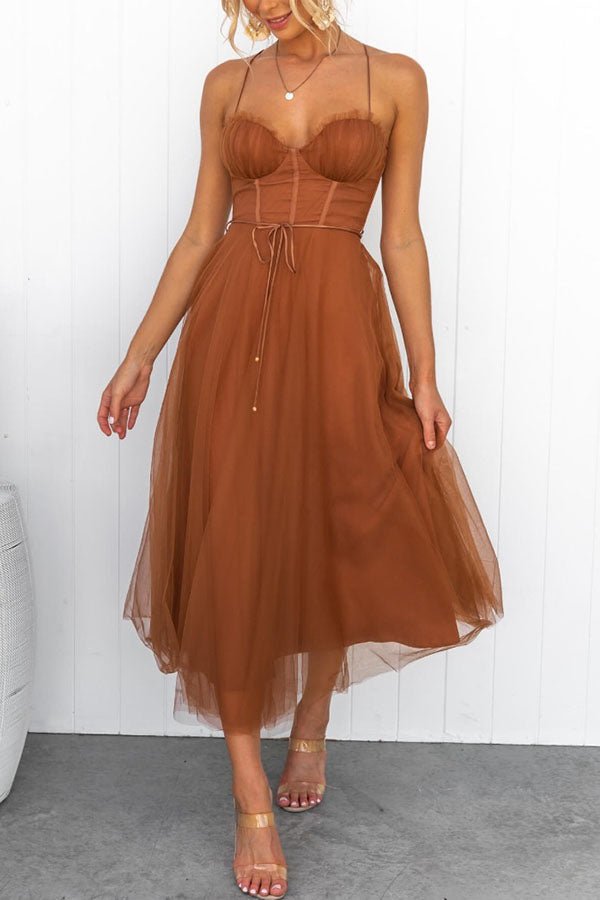 Eleni – Elegantes Maxi Kleid mit V-Ausschnitt